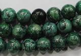 CPT206 15.5 inches 10mm round green picture jasper beads