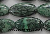 CPT246 15.5 inches 15*30mm marquise green picture jasper beads