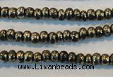 CPY100 15.5 inches 3*4mm rondelle pyrite gemstone beads wholesale