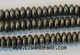 CPY101 15.5 inches 3*6mm rondelle pyrite gemstone beads wholesale