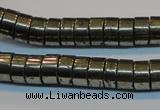 CPY117 15.5 inches 5*10mm heishi pyrite gemstone beads wholesale