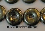 CPY340 15.5 inches 20mm donut pyrite gemstone beads wholesale