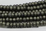 CPY38 16 inches 5*10mm rondelle pyrite gemstone beads wholesale