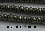 CPY421 15.5 inches 2.5*4mm rondelle pyrite gemstone beads