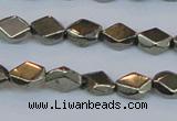 CPY651 15.5 inches 6*8mm pyrite gemstone beads wholesale