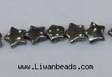 CPY657 15.5 inches 10*10mm star pyrite gemstone beads