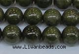 CPY755 15.5 inches 14mm round pyrite gemstone beads wholesale