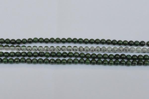 CPY761 15.5 inches 6mm round pyrite gemstone beads wholesale