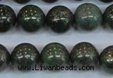 CPY765 15.5 inches 14mm round pyrite gemstone beads wholesale