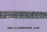 CQJ250 15.5 inches 4mm round matte Qinghai jade beads