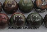 CRA117 15.5 inches 20mm round rainforest agate beads