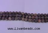 CRA120 15.5 inches 4mm round matte rainforest agate beads