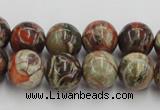 CRA152 15.5 inches 12mm round rainforest agate beads wholesale