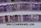 CRB1006 15.5 inches 2*5mm heishi dogtooth amethyst beads wholesale