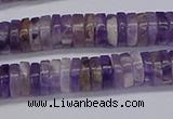 CRB1007 15.5 inches 2*6mm heishi dogtooth amethyst beads wholesale