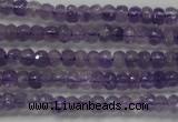 CRB102 15.5 inches 2.5*4mm faceted rondelle amethyst beads