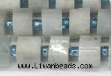 CRB1050 15.5 inches 4*6mm - 5*6mm faceted tyre aquamarine beads