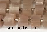 CRB1058 15.5 inches 5*8mm - 6*8mm faceted tyre moonstone beads