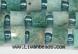 CRB1068 15.5 inches 4*6mm - 5*6mm faceted tyre amazonite beads