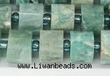 CRB1070 15.5 inches 7*9mm - 8*10mm faceted tyre amazonite beads