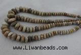 CRB1109 15.5 inches 5*8mm - 9*18mm rondelle chrysanthemum agate beads