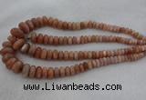 CRB1111 15.5 inches 5*8mm - 9*18mm rondelle moonstone beads