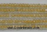 CRB114 15.5 inches 3*4.5mm faceted rondelle citrine gemstone beads