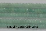 CRB115 15.5 inches 3*4.5mm faceted rondelle amazonite beads