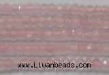 CRB119 15.5 inches 3*5mm faceted rondelle rose quartz beads