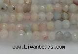 CRB1201 15.5 inches 3*4mm faceted rondelle morganite beads