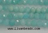 CRB1216 15.5 inches 4*6mm faceted rondelle amazonite beads