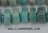 CRB1233 15.5 inches 6*12mm tyre amazonite gemstone beads