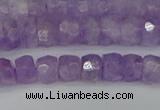 CRB1270 15.5 inches 4*6mm faceted rondelle lavender amethyst beads