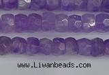 CRB1274 15.5 inches 4*6mm faceted rondelle lavender amethyst beads