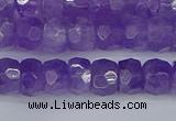 CRB1275 15.5 inches 5*8mm faceted rondelle lavender amethyst beads