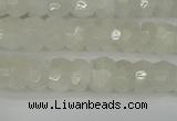 CRB1278 15.5 inches 4*6mm faceted rondelle white moonstone beads