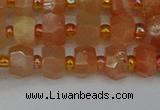 CRB1290 15.5 inches 4*6mm faceted rondelle moonstone beads