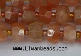 CRB1291 15.5 inches 5*8mm faceted rondelle moonstone beads