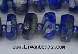 CRB1394 15.5 inches 8*16mm faceted rondelle lapis lazuli beads