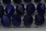 CRB1451 15.5 inches 8*10mm faceted rondelle lapis lazuli beads