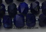 CRB1452 15.5 inches 10*14mm faceted rondelle lapis lazuli beads