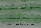 CRB1458 15.5 inches 4*6mm faceted rondelle green fluorite beads