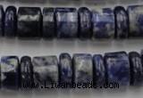 CRB161 15.5 inches 5*14mm & 10*14mm rondelle sodalite gemstone beads