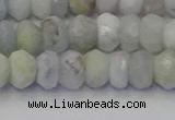 CRB1824 15.5 inches 5*7mm faceted rondelle aquamarine beads