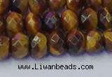 CRB1841 15.5 inches 5*8mm faceted rondelle yellow tiger eye beads