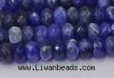 CRB1856 15.5 inches 4*6mm faceted rondelle sodalite beads