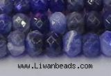 CRB1858 15.5 inches 6*10mm faceted rondelle sodalite beads