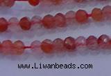 CRB1860 15.5 inches 2*3mm faceted rondelle south red agate beads