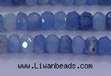 CRB1891 15.5 inches 3*5mm faceted rondelle aquamarine beads