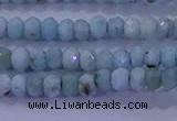 CRB1893 15.5 inches 2*3mm faceted rondelle larimar beads